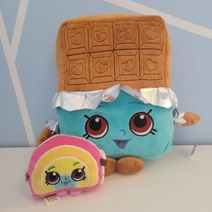 Shopkins Plush Bundle Cheeky Chocolate 15" Rainbow Bite Keychain